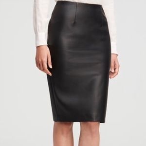 Ann Taylor Faux Leather Skirt